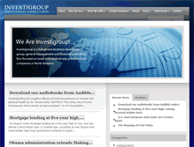 Tablet Screenshot of investigroup.com
